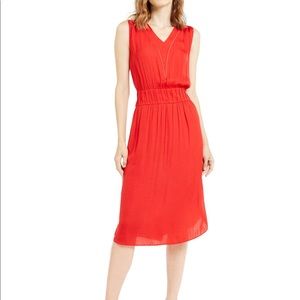 ALFANI smocked waist fit and flare dress